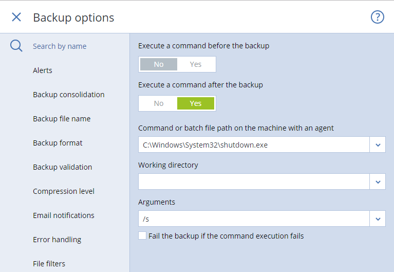 acronis true image stopping shutdown in 2 minutes